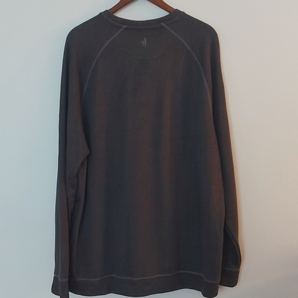 NWT Johnnie-O Shields Raglan Sleeve Lightweight Sweatshirt Charcoal Size XXL - Picture 3 of 8